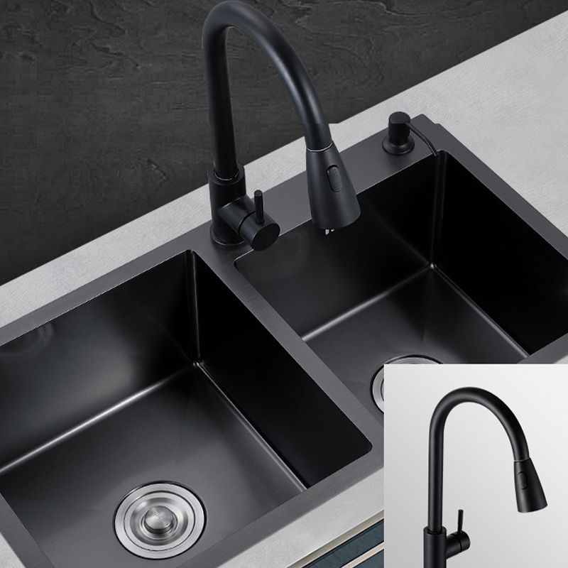 Modern Style Kitchen Sink Stainless Steel Rectangle 2 Holes Kitchen Sink Clearhalo 'Home Improvement' 'home_improvement' 'home_improvement_kitchen_sinks' 'Kitchen Remodel & Kitchen Fixtures' 'Kitchen Sinks & Faucet Components' 'Kitchen Sinks' 'kitchen_sinks' 1200x1200_1b751eaa-b7e7-479e-aa8a-a6ea8a9a01f1