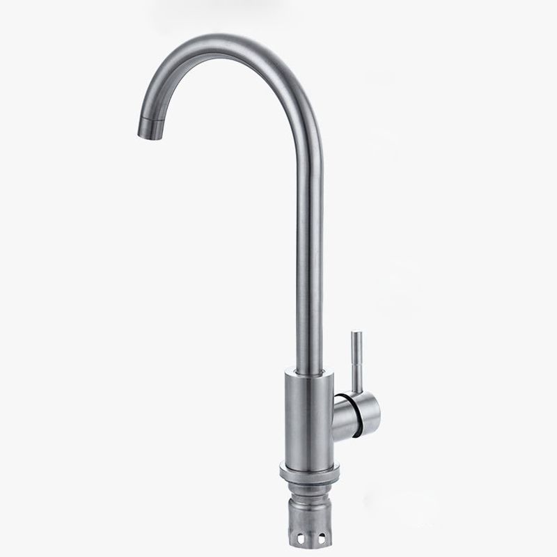 1-Handle Faucets Stainless Steel with Water Dispenser Standard Kitchen Faucet Clearhalo 'Home Improvement' 'home_improvement' 'home_improvement_kitchen_faucets' 'Kitchen Faucets' 'Kitchen Remodel & Kitchen Fixtures' 'Kitchen Sinks & Faucet Components' 'kitchen_faucets' 1200x1200_1b76fe97-b992-4dea-af6c-7feeb9634dce