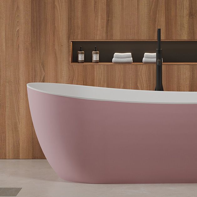 Modern Antique Finish Soaking Bathtub Stand Alone Oval Bath Tub Clearhalo 'Bathroom Remodel & Bathroom Fixtures' 'Bathtubs' 'Home Improvement' 'home_improvement' 'home_improvement_bathtubs' 'Showers & Bathtubs' 1200x1200_1b7983c5-7eb9-40e3-b5f7-a7aa93333ea2