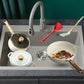 Modern Kitchen Sink Rectangular Grey Faucet Pull-out Anti-spill Sink Clearhalo 'Home Improvement' 'home_improvement' 'home_improvement_kitchen_sinks' 'Kitchen Remodel & Kitchen Fixtures' 'Kitchen Sinks & Faucet Components' 'Kitchen Sinks' 'kitchen_sinks' 1200x1200_1b7bc16f-bce8-40c7-8113-b2a58aaf9948