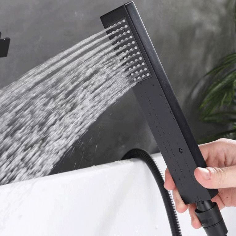 Shower System Square Handheld Shower Knot Handle Shower Trim Clearhalo 'Bathroom Remodel & Bathroom Fixtures' 'Home Improvement' 'home_improvement' 'home_improvement_shower_faucets' 'Shower Faucets & Systems' 'shower_faucets' 'Showers & Bathtubs Plumbing' 'Showers & Bathtubs' 1200x1200_1b8111a0-bd8c-40e2-a404-7073d013e2bb