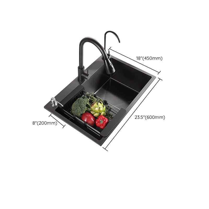 Contemporary Kitchen Sink Stainless Steel Colorfast Drop-In Kitchen Sink Clearhalo 'Home Improvement' 'home_improvement' 'home_improvement_kitchen_sinks' 'Kitchen Remodel & Kitchen Fixtures' 'Kitchen Sinks & Faucet Components' 'Kitchen Sinks' 'kitchen_sinks' 1200x1200_1b87cf85-e346-4729-99cf-a2ca87c7bfcd