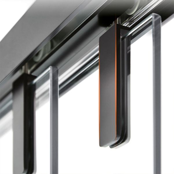 Semi-frameless Double Sliding Shower Door, One-line Shower Room Partition Clearhalo 'Bathroom Remodel & Bathroom Fixtures' 'Home Improvement' 'home_improvement' 'home_improvement_shower_tub_doors' 'Shower and Tub Doors' 'shower_tub_doors' 'Showers & Bathtubs' 1200x1200_1b907eba-1e29-4d1c-8864-11aa10c4c92a