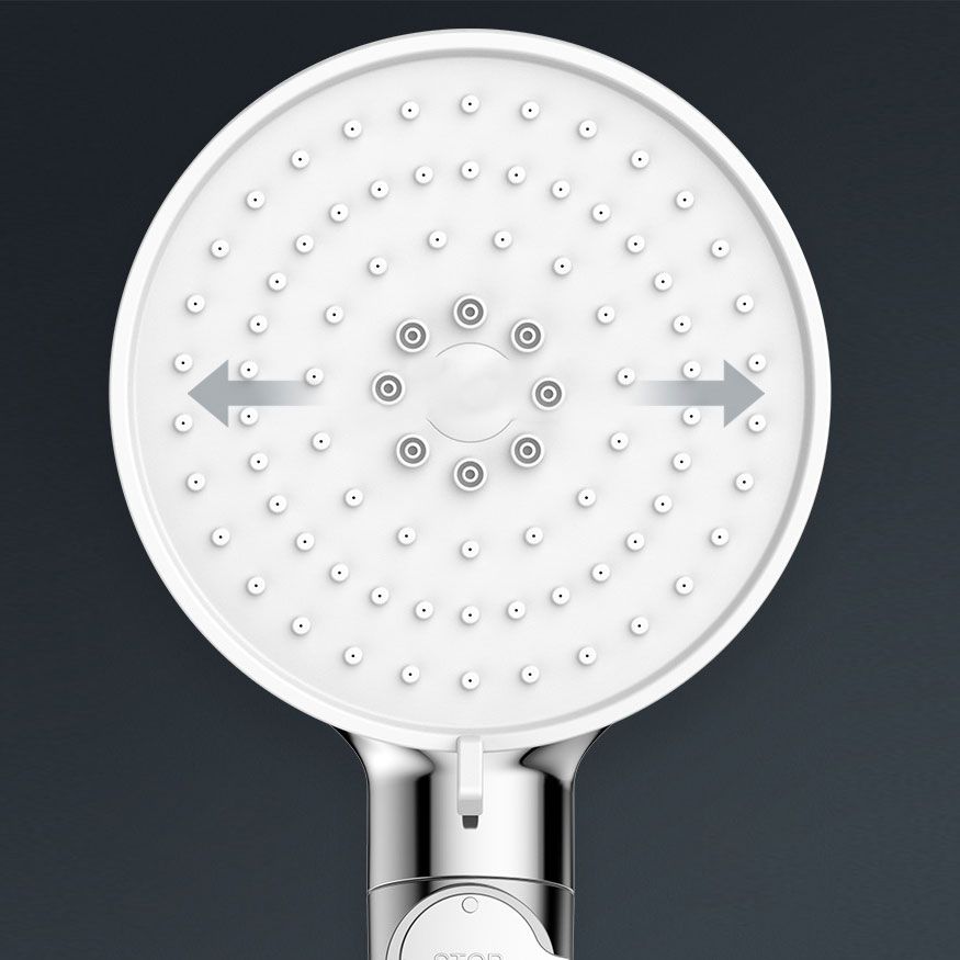 Contemporary Handheld Shower Head Round Shower Head Combo in Silver Clearhalo 'Bathroom Remodel & Bathroom Fixtures' 'Home Improvement' 'home_improvement' 'home_improvement_shower_heads' 'Shower Heads' 'shower_heads' 'Showers & Bathtubs Plumbing' 'Showers & Bathtubs' 1200x1200_1b9b9e5b-1f68-4bde-8aaf-a07744487103