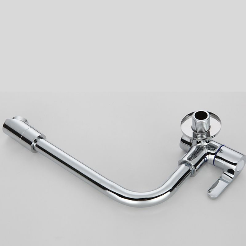 Contemporary Single Handle Kitchen Faucet 1 Hold Bar Faucet with No Sensor Clearhalo 'Home Improvement' 'home_improvement' 'home_improvement_kitchen_faucets' 'Kitchen Faucets' 'Kitchen Remodel & Kitchen Fixtures' 'Kitchen Sinks & Faucet Components' 'kitchen_faucets' 1200x1200_1ba5381f-77c6-4d7b-96b4-427af6ef52d7