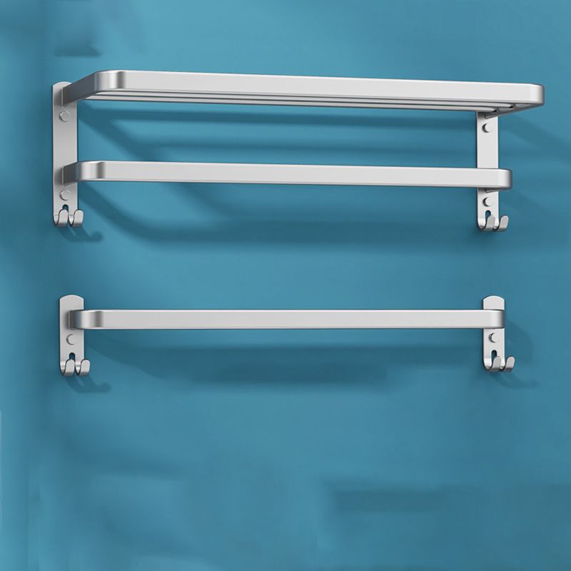 7 Piece Bathroom Accessory Set Modern Aluminum Bathroom Set in Silver Clearhalo 'Bathroom Hardware Sets' 'Bathroom Hardware' 'Bathroom Remodel & Bathroom Fixtures' 'bathroom_hardware_sets' 'Home Improvement' 'home_improvement' 'home_improvement_bathroom_hardware_sets' 1200x1200_1ba80328-cbe9-4061-9c2f-235057d6e566