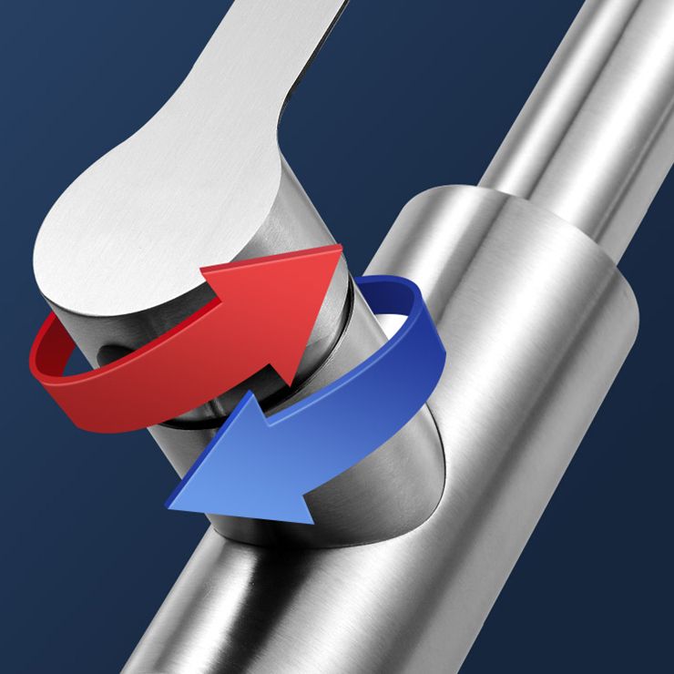 Pull Out Kitchen Faucet Single Handle Faucet with Pull Out Sprayer Clearhalo 'Home Improvement' 'home_improvement' 'home_improvement_kitchen_faucets' 'Kitchen Faucets' 'Kitchen Remodel & Kitchen Fixtures' 'Kitchen Sinks & Faucet Components' 'kitchen_faucets' 1200x1200_1bc2a51c-3150-47ec-a0a8-44193f75eb37