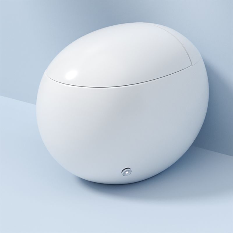 Contemporary White Round Foot Sensor Ceramic Deodorizing Floor Mount Bidet Clearhalo 'Bathroom Remodel & Bathroom Fixtures' 'Bidets' 'Home Improvement' 'home_improvement' 'home_improvement_bidets' 'Toilets & Bidets' 1200x1200_1bc8f2ca-5a42-4d45-9c98-159799b9b6d2