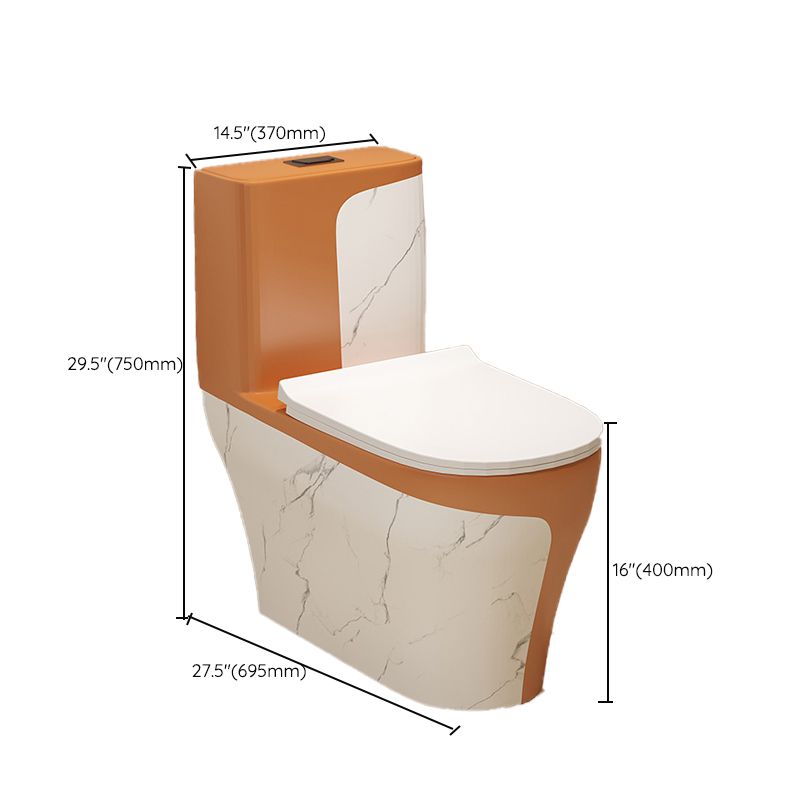 Traditional Orange Ceramic Flush Toilet Floor Mounted Urine Toilet for Washroom Clearhalo 'Bathroom Remodel & Bathroom Fixtures' 'Home Improvement' 'home_improvement' 'home_improvement_toilets' 'Toilets & Bidets' 'Toilets' 1200x1200_1c08b88f-6559-4be8-9359-d3ab38da2874