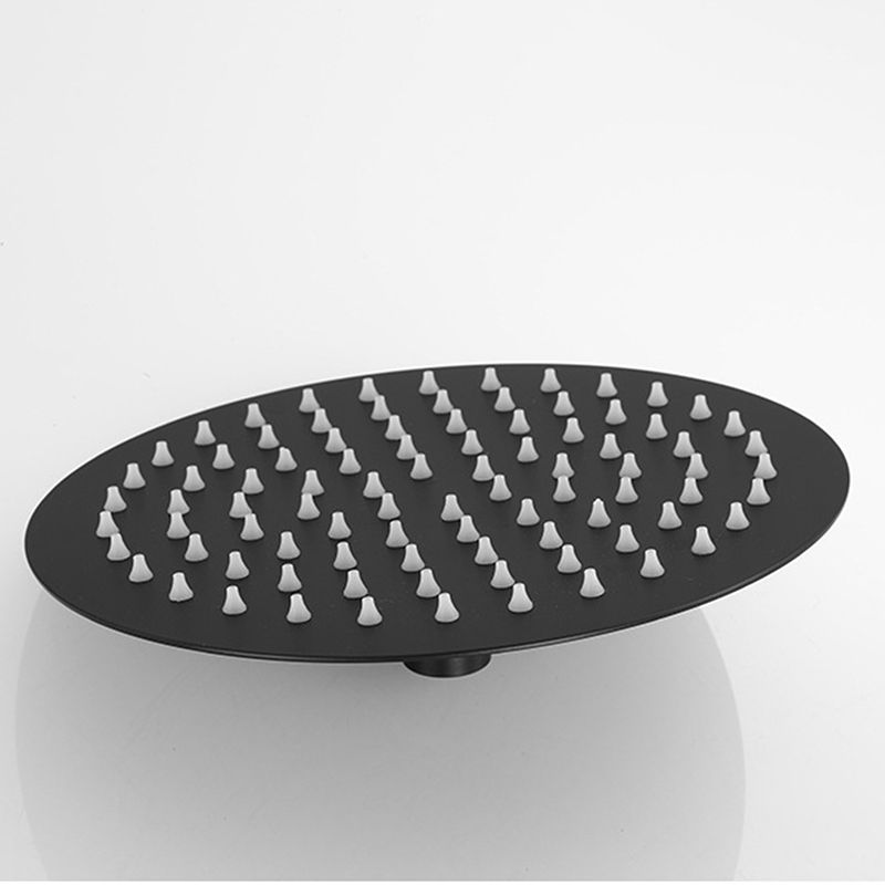 Square and Round Stainless Steel Fixed Shower Head Ceiling Mounted Shower Head in Black Clearhalo 'Bathroom Remodel & Bathroom Fixtures' 'Home Improvement' 'home_improvement' 'home_improvement_shower_heads' 'Shower Heads' 'shower_heads' 'Showers & Bathtubs Plumbing' 'Showers & Bathtubs' 1200x1200_1c44dd74-f466-4c3e-9c89-41a9c5914d7d