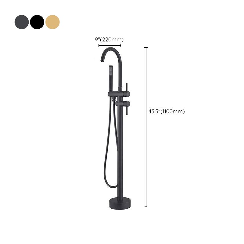 Modern Free Standing Tub Filler Faucet Copper Freestanding Tub Filler Trim Clearhalo 'Bathroom Remodel & Bathroom Fixtures' 'Bathtub Faucets' 'bathtub_faucets' 'Home Improvement' 'home_improvement' 'home_improvement_bathtub_faucets' 1200x1200_1c7b25de-1ef1-439f-b63e-311dd2256831
