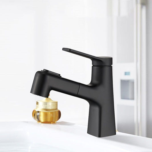 Contemporary Vessel Faucet Metal Single Handle Low Arc Vessel Faucet for Bathroom Clearhalo 'Bathroom Remodel & Bathroom Fixtures' 'Bathroom Sink Faucets' 'Bathroom Sinks & Faucet Components' 'bathroom_sink_faucets' 'Home Improvement' 'home_improvement' 'home_improvement_bathroom_sink_faucets' 1200x1200_1ca6b656-3c53-4e02-868c-3703f6b53485