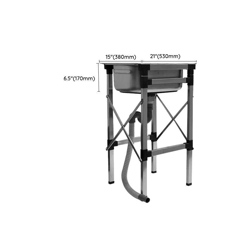 Stainless Steel Sink Contemporary Style Kitchen Sink with Bracket Clearhalo 'Home Improvement' 'home_improvement' 'home_improvement_kitchen_sinks' 'Kitchen Remodel & Kitchen Fixtures' 'Kitchen Sinks & Faucet Components' 'Kitchen Sinks' 'kitchen_sinks' 1200x1200_1ccd53ce-a6a4-412a-8bd5-90d3d7cafa16