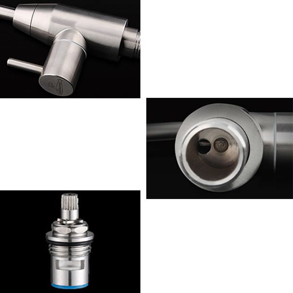 Contemporary Kitchen Bar Faucet Swivel Spout Lead Free Kitchen Faucet Clearhalo 'Home Improvement' 'home_improvement' 'home_improvement_kitchen_faucets' 'Kitchen Faucets' 'Kitchen Remodel & Kitchen Fixtures' 'Kitchen Sinks & Faucet Components' 'kitchen_faucets' 1200x1200_1cd45d5f-f7b0-4f1e-9dad-a8ecbfa98141