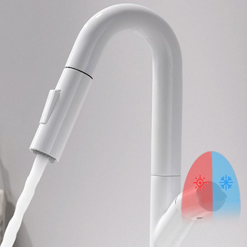 Knob Handle Pull Faucet Brass Deck Mounted Bathroom Sink Faucet Clearhalo 'Bathroom Remodel & Bathroom Fixtures' 'Bathroom Sink Faucets' 'Bathroom Sinks & Faucet Components' 'bathroom_sink_faucets' 'Home Improvement' 'home_improvement' 'home_improvement_bathroom_sink_faucets' 1200x1200_1cd6d124-ec24-4684-b4b3-e55d35004ff7