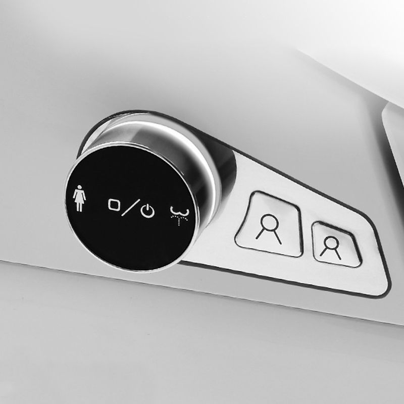 Modern Round-Front One Piece Toilet White Heated Seat Toilet with Seat Clearhalo 'Bathroom Remodel & Bathroom Fixtures' 'Home Improvement' 'home_improvement' 'home_improvement_toilets' 'Toilets & Bidets' 'Toilets' 1200x1200_1cefe11a-5b95-4177-b898-ab20df793d28