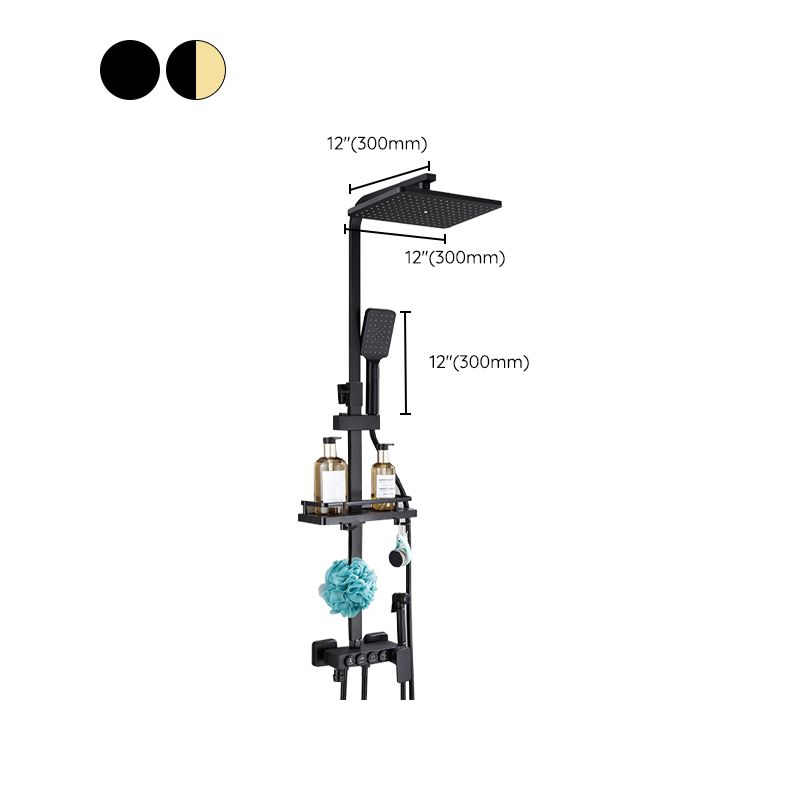 Contemporary Copper Shower System Wall Mounted Shower System with Hand Shower Clearhalo 'Bathroom Remodel & Bathroom Fixtures' 'Home Improvement' 'home_improvement' 'home_improvement_shower_faucets' 'Shower Faucets & Systems' 'shower_faucets' 'Showers & Bathtubs Plumbing' 'Showers & Bathtubs' 1200x1200_1d065d79-14ae-417a-a8cc-e5dab9d6dbf0