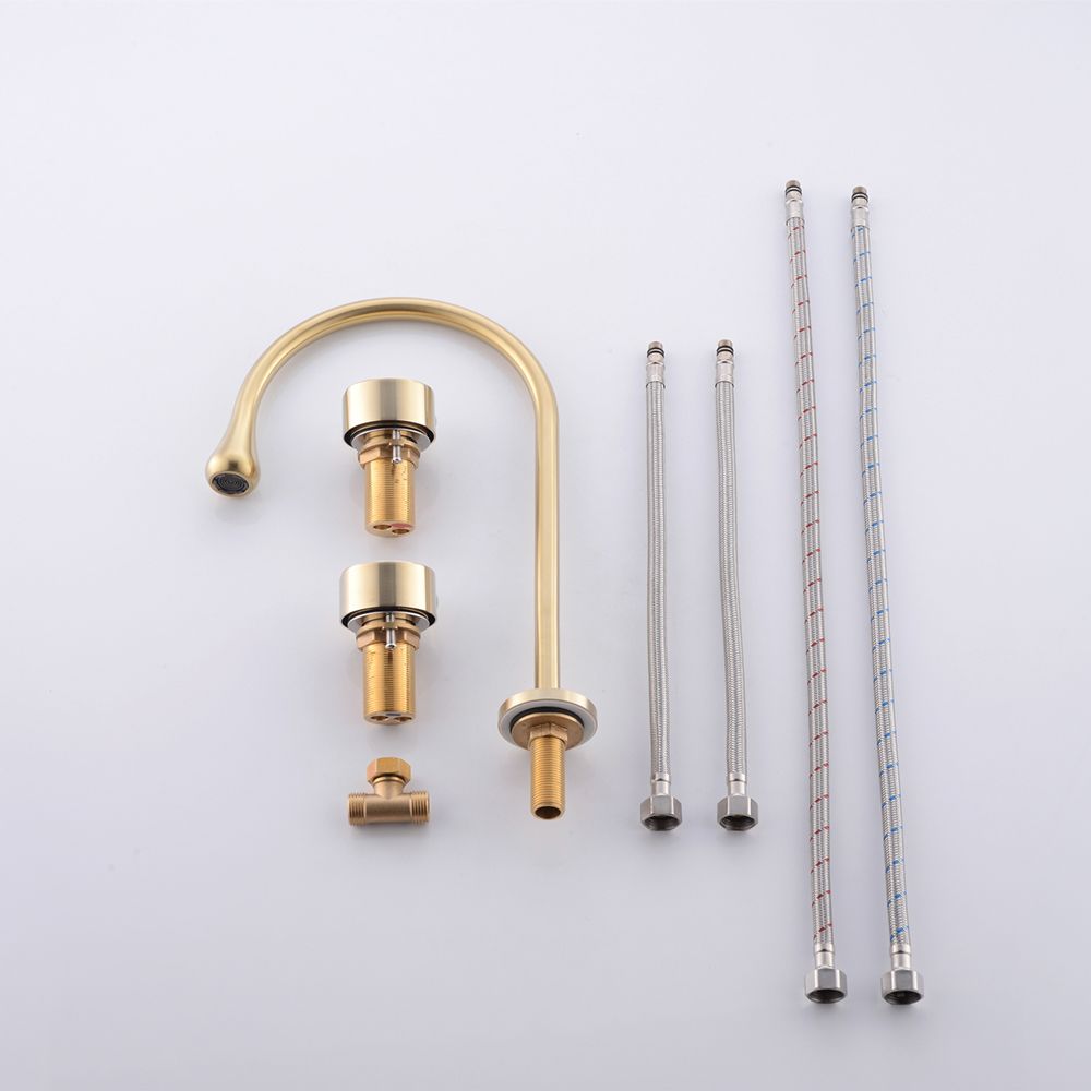 Wide Spread Bathroom Faucet Knob Handles 3 Holes Gooseneck Faucet Clearhalo 'Bathroom Remodel & Bathroom Fixtures' 'Bathroom Sink Faucets' 'Bathroom Sinks & Faucet Components' 'bathroom_sink_faucets' 'Home Improvement' 'home_improvement' 'home_improvement_bathroom_sink_faucets' 1200x1200_1d241015-a8e4-4b44-ae1f-a6f7fd2af876