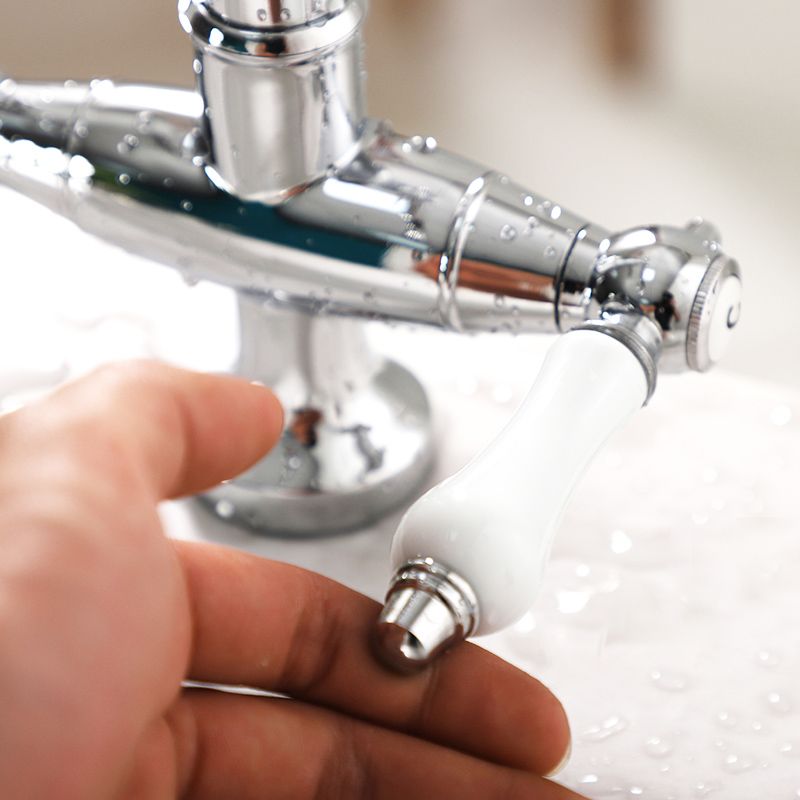 Industrial Wide Spread Bathroom Faucet Lever Handles Lavatory Faucet Clearhalo 'Bathroom Remodel & Bathroom Fixtures' 'Bathroom Sink Faucets' 'Bathroom Sinks & Faucet Components' 'bathroom_sink_faucets' 'Home Improvement' 'home_improvement' 'home_improvement_bathroom_sink_faucets' 1200x1200_1d278abc-7d6d-4b5e-8dde-e370e14b9e55