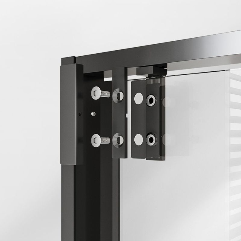 Single Sliding Semi Frameless Shower Door, Tempered Glass Shower Screen Clearhalo 'Bathroom Remodel & Bathroom Fixtures' 'Home Improvement' 'home_improvement' 'home_improvement_shower_tub_doors' 'Shower and Tub Doors' 'shower_tub_doors' 'Showers & Bathtubs' 1200x1200_1d2c65f3-447d-470c-b016-c7c20a1ad0e4