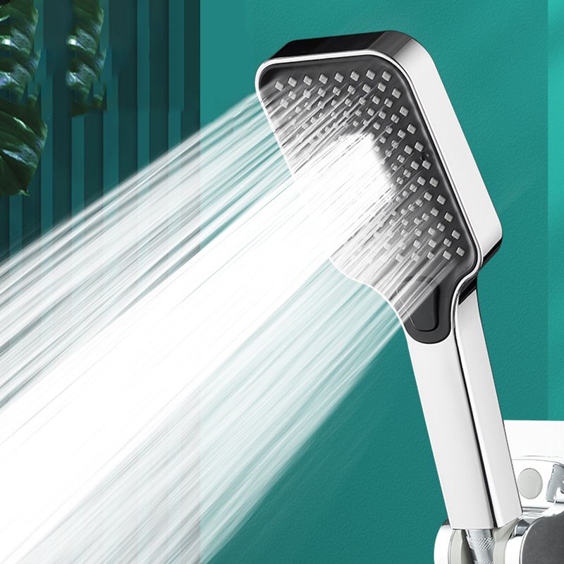 Contemporary Rectangular Hand Shower Adjustable Spray Pattern Showerhead Clearhalo 'Bathroom Remodel & Bathroom Fixtures' 'Home Improvement' 'home_improvement' 'home_improvement_shower_heads' 'Shower Heads' 'shower_heads' 'Showers & Bathtubs Plumbing' 'Showers & Bathtubs' 1200x1200_1d39fb4a-c27b-46cc-8984-dc6dd877a650