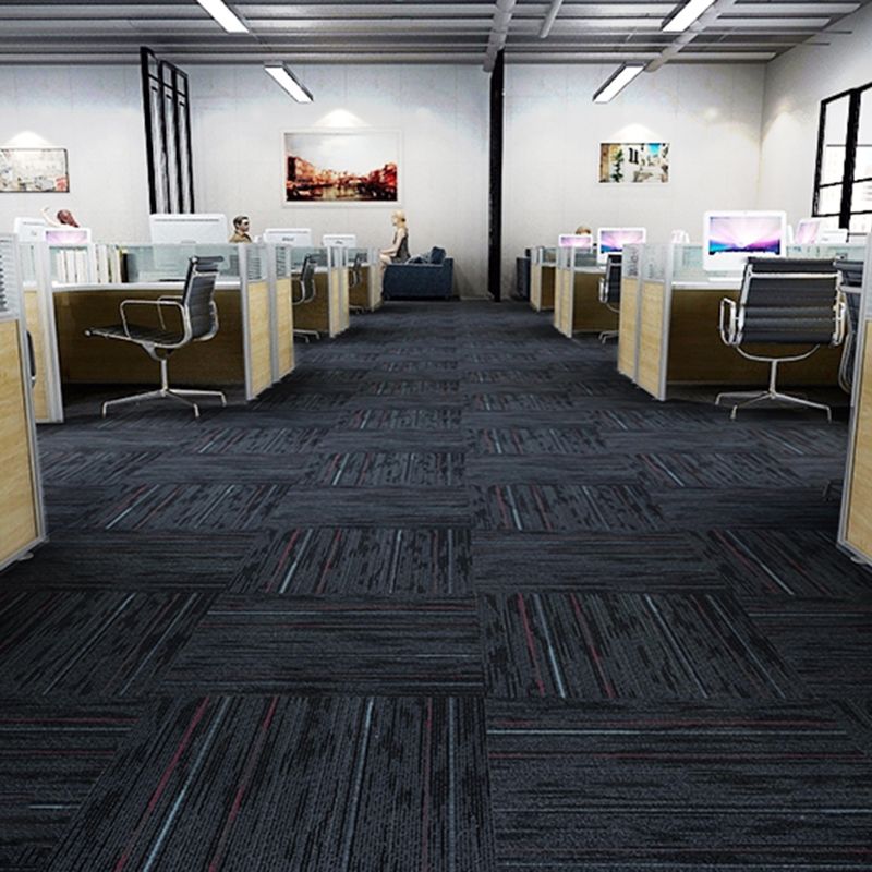 Stripe Print Carpet Floor Tile Level Loop Non-Skid Loose Lay Office Room Carpet Tile Clearhalo 'Carpet Tiles & Carpet Squares' 'carpet_tiles_carpet_squares' 'Flooring 'Home Improvement' 'home_improvement' 'home_improvement_carpet_tiles_carpet_squares' Walls and Ceiling' 1200x1200_1d3deef4-5fbb-49e6-b8b6-21075c5785ae