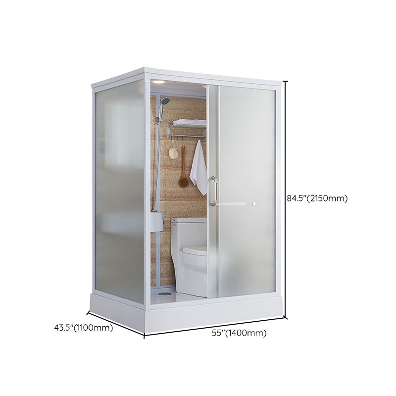 Modern Frosted Shower Stall Rectangle Tempered Shower Stall for Bathroom Clearhalo 'Bathroom Remodel & Bathroom Fixtures' 'Home Improvement' 'home_improvement' 'home_improvement_shower_stalls_enclosures' 'Shower Stalls & Enclosures' 'shower_stalls_enclosures' 'Showers & Bathtubs' 1200x1200_1d4091ea-4618-42fe-9bf1-bb2cc2850990