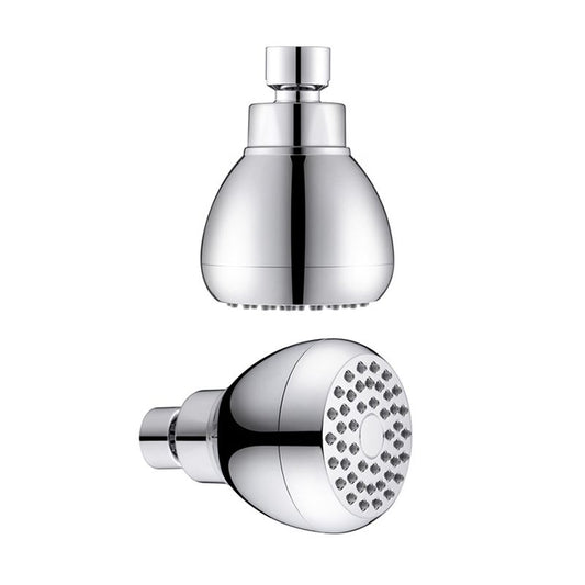 Silver Round Showerhead Standard Spray Pattern Wall-Mount Showerhead Clearhalo 'Bathroom Remodel & Bathroom Fixtures' 'Home Improvement' 'home_improvement' 'home_improvement_shower_heads' 'Shower Heads' 'shower_heads' 'Showers & Bathtubs Plumbing' 'Showers & Bathtubs' 1200x1200_1d46cf49-3431-49d8-b20d-d857ae68dc41