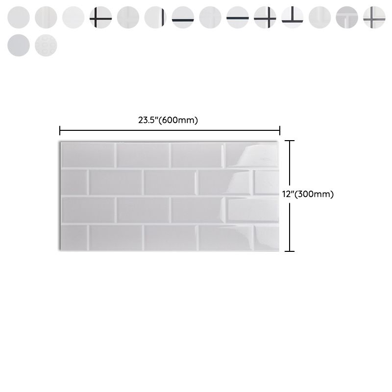 Modern Style Wall Tile Straight Edge Rectangle Waterproof Wall Tile Clearhalo 'Floor Tiles & Wall Tiles' 'floor_tiles_wall_tiles' 'Flooring 'Home Improvement' 'home_improvement' 'home_improvement_floor_tiles_wall_tiles' Walls and Ceiling' 1200x1200_1d46fe58-ba7e-4995-8a7e-1b9e418294ab