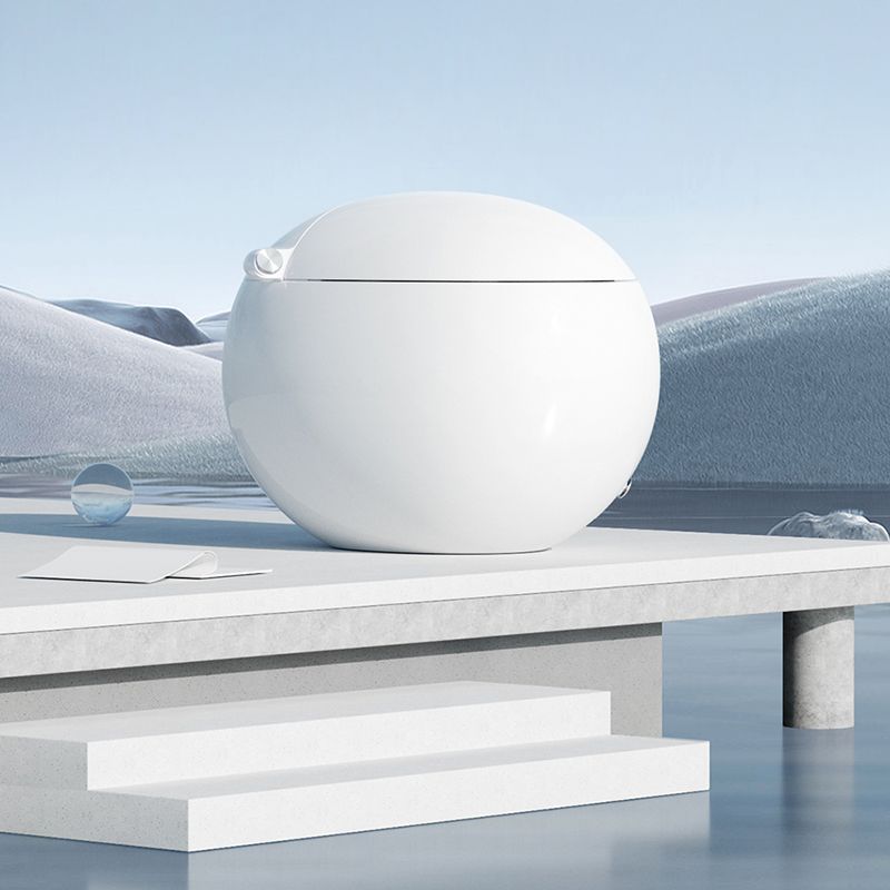 White Round Bidet Heated Seat Floor Mount Bidet Mounting Hardware Included Clearhalo 'Bathroom Remodel & Bathroom Fixtures' 'Bidets' 'Home Improvement' 'home_improvement' 'home_improvement_bidets' 'Toilets & Bidets' 1200x1200_1d561fd2-a0b9-4a53-a1c1-40b84811ebdd