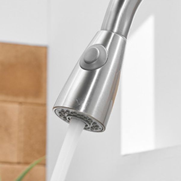 Modern Kitchen Sink Pull out Faucet Rod Handle Stainless Steel Sink Clearhalo 'Home Improvement' 'home_improvement' 'home_improvement_kitchen_sinks' 'Kitchen Remodel & Kitchen Fixtures' 'Kitchen Sinks & Faucet Components' 'Kitchen Sinks' 'kitchen_sinks' 1200x1200_1d5eaa0f-715f-4211-94fc-5bb8700a8759