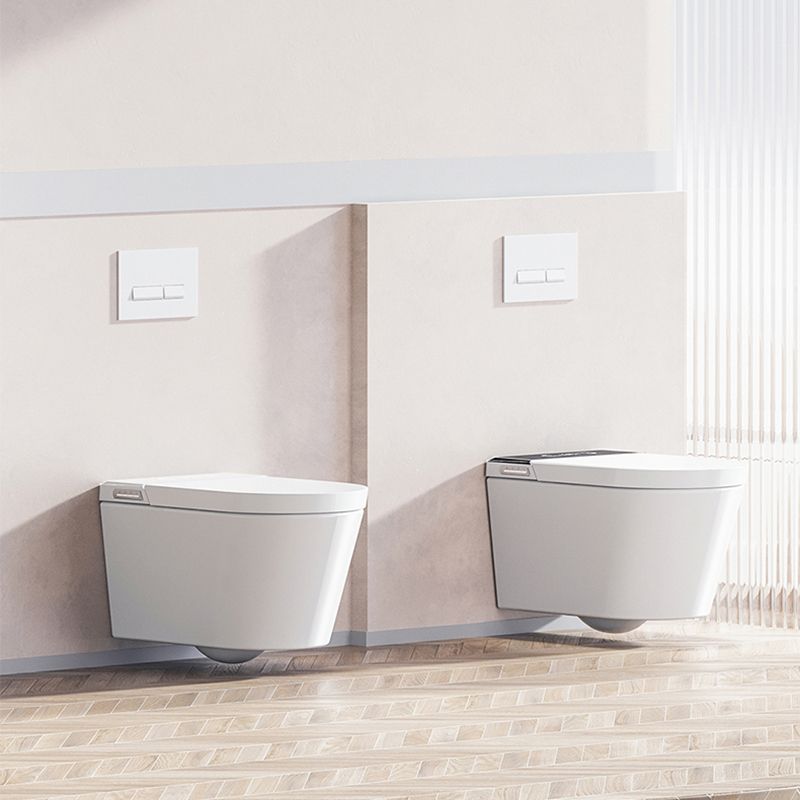 Contemporary Elongated Wall Hung Toilet Set with Heated Seat Clearhalo 'Bathroom Remodel & Bathroom Fixtures' 'Bidets' 'Home Improvement' 'home_improvement' 'home_improvement_bidets' 'Toilets & Bidets' 1200x1200_1d6e106e-4d9e-4fba-9e5f-6172830a5f07