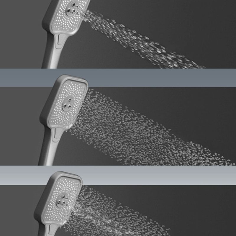 Modern Shower Trim Brass Square Handheld Shower Head Wall Mounted Shower Combo Clearhalo 'Bathroom Remodel & Bathroom Fixtures' 'Home Improvement' 'home_improvement' 'home_improvement_shower_faucets' 'Shower Faucets & Systems' 'shower_faucets' 'Showers & Bathtubs Plumbing' 'Showers & Bathtubs' 1200x1200_1d72ee6d-c789-4129-9405-3e51f6bea98c