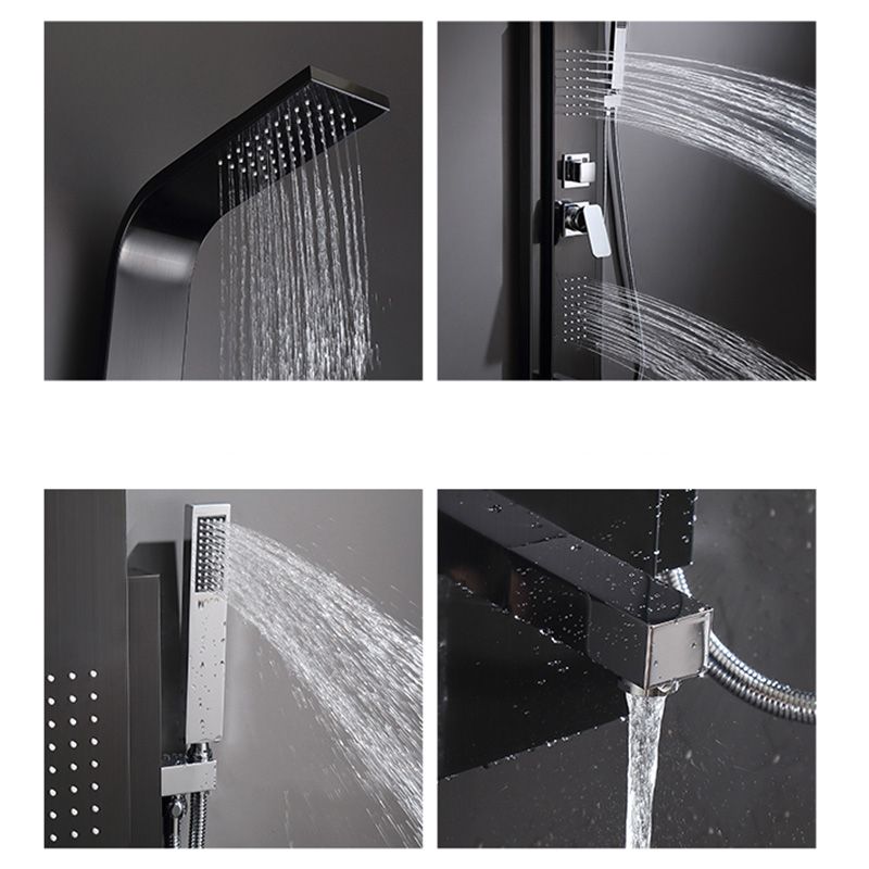 Contemporary Shower System Slide Bar Dual Shower Head Thermostatic Wall Mounted Shower Set Clearhalo 'Bathroom Remodel & Bathroom Fixtures' 'Home Improvement' 'home_improvement' 'home_improvement_shower_faucets' 'Shower Faucets & Systems' 'shower_faucets' 'Showers & Bathtubs Plumbing' 'Showers & Bathtubs' 1200x1200_1d79caed-08f6-431d-80f5-79f9cc5a9367