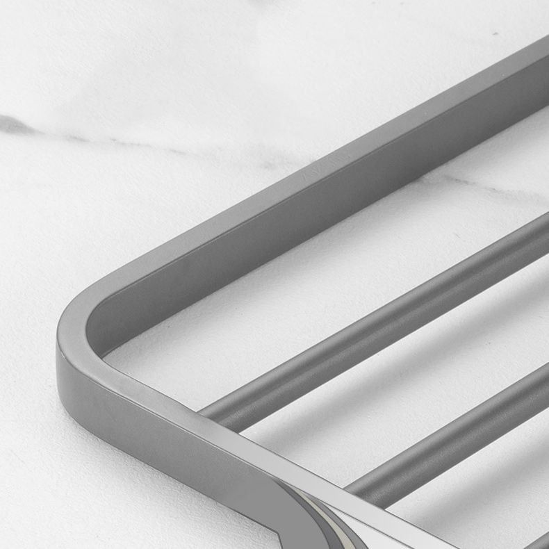 Modern Bath Hardware Set in Stainless Steel Matte Gray Robe Hooks/Towel Bar Clearhalo 'Bathroom Hardware Sets' 'Bathroom Hardware' 'Bathroom Remodel & Bathroom Fixtures' 'bathroom_hardware_sets' 'Home Improvement' 'home_improvement' 'home_improvement_bathroom_hardware_sets' 1200x1200_1d7dfcdc-af9a-408b-bd30-e99603a601b9