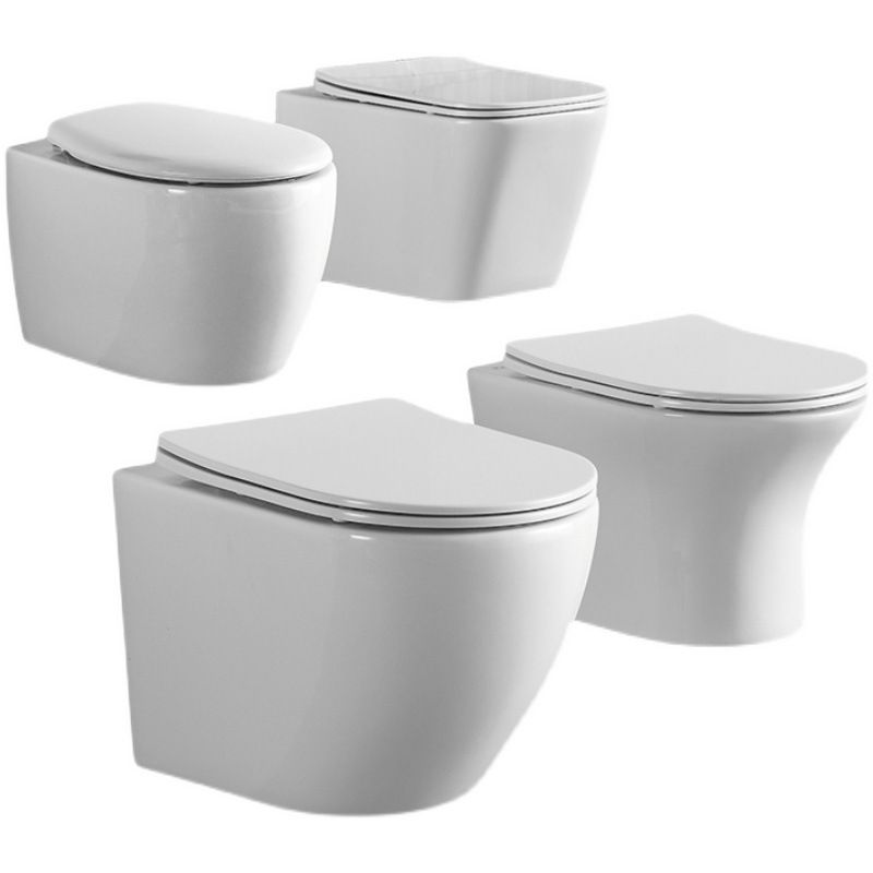 Contemporary All-In-One Flush Toilet Wall Mount Porcelain Urine Toilet Clearhalo 'Bathroom Remodel & Bathroom Fixtures' 'Home Improvement' 'home_improvement' 'home_improvement_toilets' 'Toilets & Bidets' 'Toilets' 1200x1200_1d858fbf-6064-416e-bf6c-90e3fbb4f802