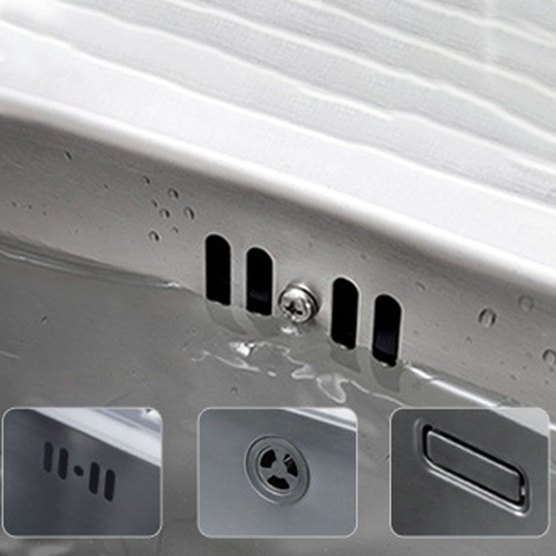 Modern Kitchen Sink Stainless Steel with Basket Strainer and Drain Assembly Sink Only Clearhalo 'Home Improvement' 'home_improvement' 'home_improvement_kitchen_sinks' 'Kitchen Remodel & Kitchen Fixtures' 'Kitchen Sinks & Faucet Components' 'Kitchen Sinks' 'kitchen_sinks' 1200x1200_1d8ac266-226b-4318-995c-041e8ca0ffa6