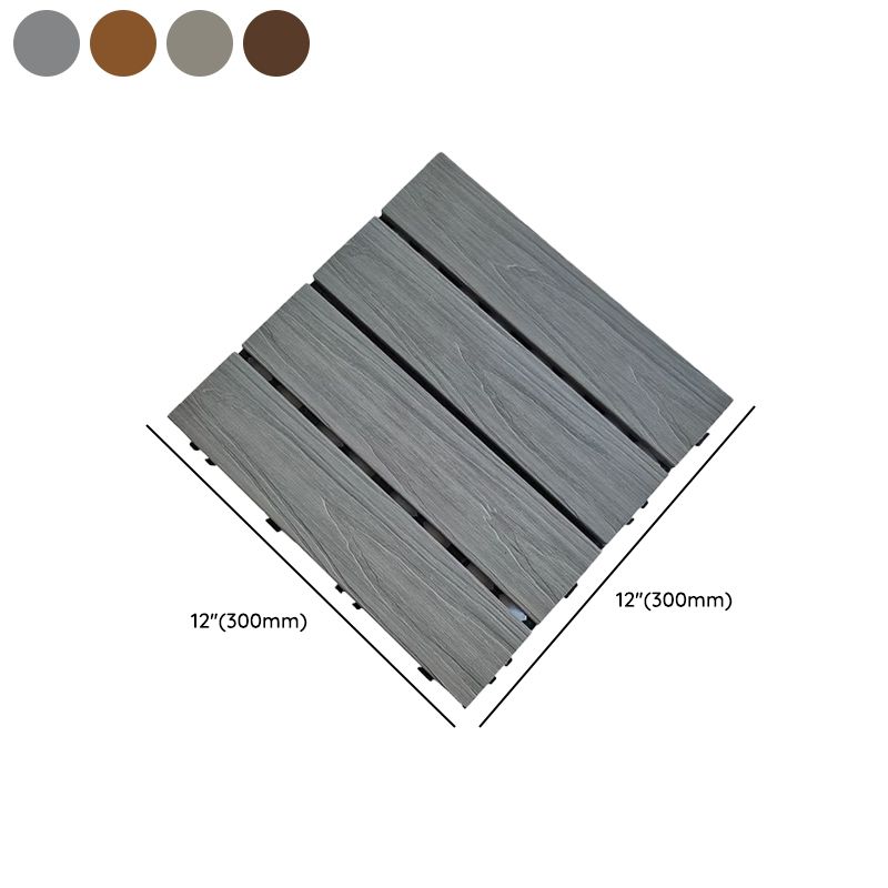 Outdoor Patio Flooring Tiles Embossed Composite Snap Fit Decking Tiles Clearhalo 'Home Improvement' 'home_improvement' 'home_improvement_outdoor_deck_tiles_planks' 'Outdoor Deck Tiles & Planks' 'Outdoor Flooring & Tile' 'Outdoor Remodel' 'outdoor_deck_tiles_planks' 1200x1200_1d98e49a-9312-4a56-91d5-ca65a26be33a
