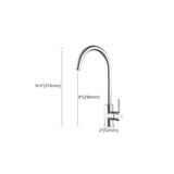 High Arch Kitchen Faucet Stainless Steel 1 Hole Kitchen Faucet with No Sensor Clearhalo 'Home Improvement' 'home_improvement' 'home_improvement_kitchen_faucets' 'Kitchen Faucets' 'Kitchen Remodel & Kitchen Fixtures' 'Kitchen Sinks & Faucet Components' 'kitchen_faucets' 1200x1200_1d9f0db7-e335-4be9-9569-087cea427a18