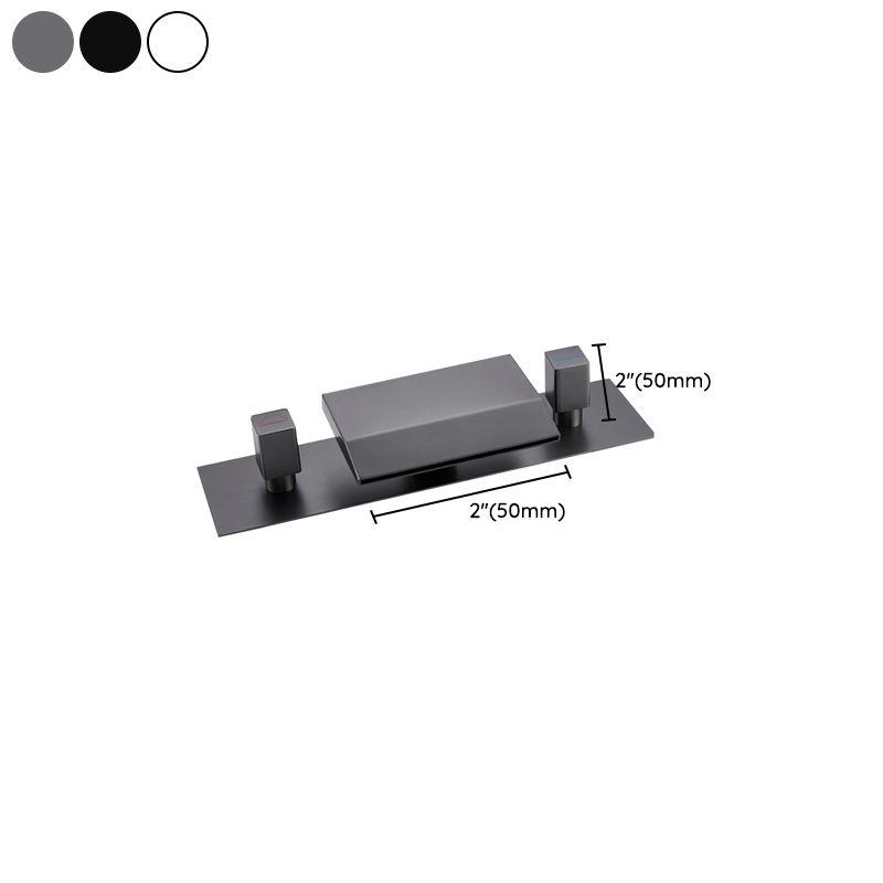 Deck Mounted Copper Roman Tub Faucet Waterfall Low Arc Roman Tub Faucet Set Clearhalo 'Bathroom Remodel & Bathroom Fixtures' 'Bathtub Faucets' 'bathtub_faucets' 'Home Improvement' 'home_improvement' 'home_improvement_bathtub_faucets' 1200x1200_1dbde2f7-1099-434f-b077-469f3d3d70a9