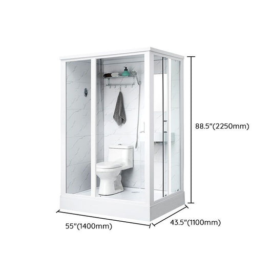 Framed Rectangle Frosted Corner Shower Stall with White Base Clearhalo 'Bathroom Remodel & Bathroom Fixtures' 'Home Improvement' 'home_improvement' 'home_improvement_shower_stalls_enclosures' 'Shower Stalls & Enclosures' 'shower_stalls_enclosures' 'Showers & Bathtubs' 1200x1200_1dbfb77f-c97d-43af-ac6c-339ef8f4aded