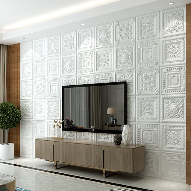 Modern Pearl Wainscoting Wall Access Panel Peel and Stick Wall Tile Set of 10 Clearhalo 'Flooring 'Home Improvement' 'home_improvement' 'home_improvement_wall_paneling' 'Wall Paneling' 'wall_paneling' 'Walls & Ceilings' Walls and Ceiling' 1200x1200_1dc008b1-f9c3-4a83-9d92-36e64fd41e35