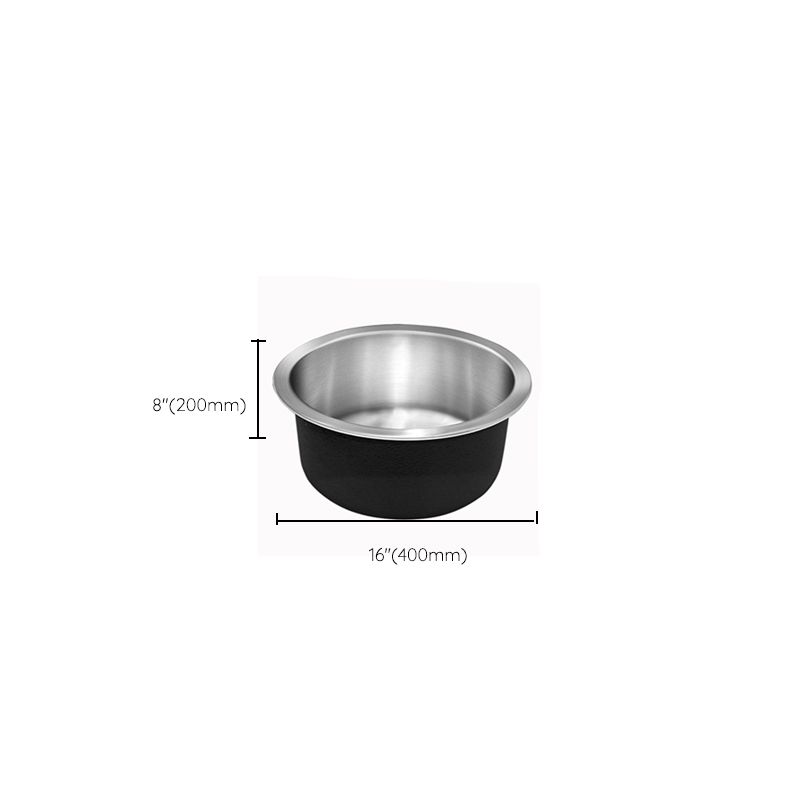 Contemporary Single Bowl Kitchen Sink Round Stainless Steel Sink with Drain Strainer Kit Clearhalo 'Home Improvement' 'home_improvement' 'home_improvement_kitchen_sinks' 'Kitchen Remodel & Kitchen Fixtures' 'Kitchen Sinks & Faucet Components' 'Kitchen Sinks' 'kitchen_sinks' 1200x1200_1dc42f7f-dba9-49ad-bc6f-be0283bc10dd