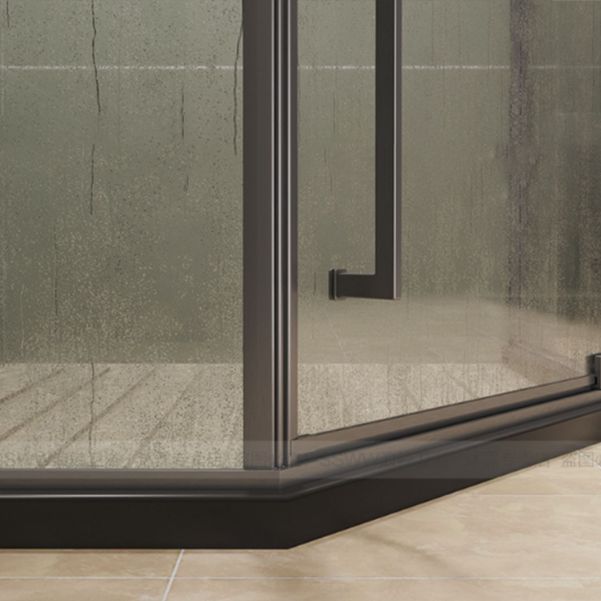 Pivot Diamond-shaped Shower Room Frame Tempered Swing Shower Door Clearhalo 'Bathroom Remodel & Bathroom Fixtures' 'Home Improvement' 'home_improvement' 'home_improvement_shower_tub_doors' 'Shower and Tub Doors' 'shower_tub_doors' 'Showers & Bathtubs' 1200x1200_1dc82446-5ff4-4460-bad3-7595fd8c11ae