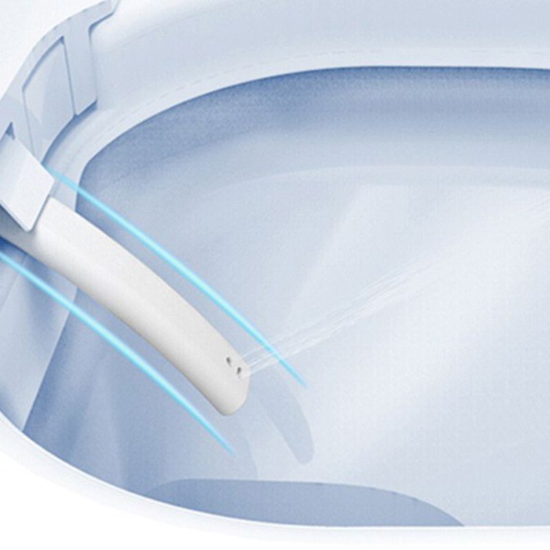 Contemporary Wall Hung Toilet Set Elongated Bowl Shape Smart Bidet Clearhalo 'Bathroom Remodel & Bathroom Fixtures' 'Bidets' 'Home Improvement' 'home_improvement' 'home_improvement_bidets' 'Toilets & Bidets' 1200x1200_1dc93e31-bd70-4817-a6a5-c914ab3d146b