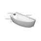 Modern Corner Bath Back to Wall Acrylic Soaking White Bathtub Clearhalo 'Bathroom Remodel & Bathroom Fixtures' 'Bathtubs' 'Home Improvement' 'home_improvement' 'home_improvement_bathtubs' 'Showers & Bathtubs' 1200x1200_1deab61d-dad8-41a0-99f9-ae946f37fa06
