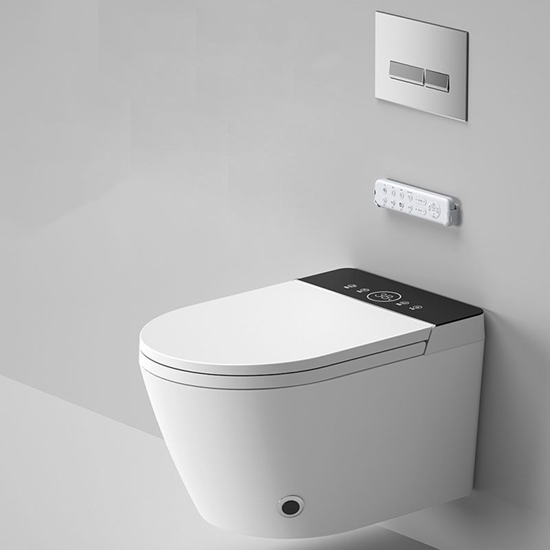 Contemporary Electronic Elongated Toilet Wall Mounted Bidet with Heated Seat Clearhalo 'Bathroom Remodel & Bathroom Fixtures' 'Bidets' 'Home Improvement' 'home_improvement' 'home_improvement_bidets' 'Toilets & Bidets' 1200x1200_1df00623-5981-4cc8-8265-98abef8813ec