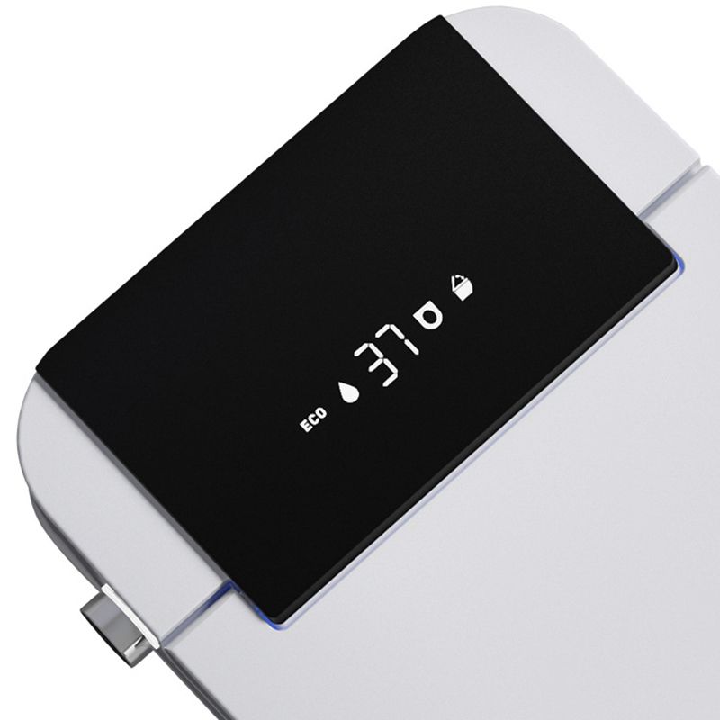 Gloss White Toilet Modern Siphon Jet Toilet Bowl with Heated Seat Clearhalo 'Bathroom Remodel & Bathroom Fixtures' 'Home Improvement' 'home_improvement' 'home_improvement_toilets' 'Toilets & Bidets' 'Toilets' 1200x1200_1e0cf30a-d73a-47b5-bc82-f451ed257b36