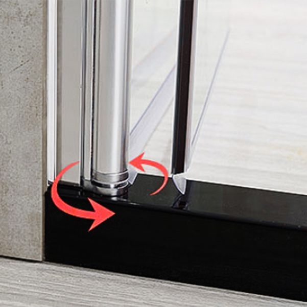 Semi Frameless Tempered Glass Shower Enclosure Folding Shower Screen Clearhalo 'Bathroom Remodel & Bathroom Fixtures' 'Home Improvement' 'home_improvement' 'home_improvement_shower_stalls_enclosures' 'Shower Stalls & Enclosures' 'shower_stalls_enclosures' 'Showers & Bathtubs' 1200x1200_1e14d067-28f7-429d-8c96-a8f63e8f1203