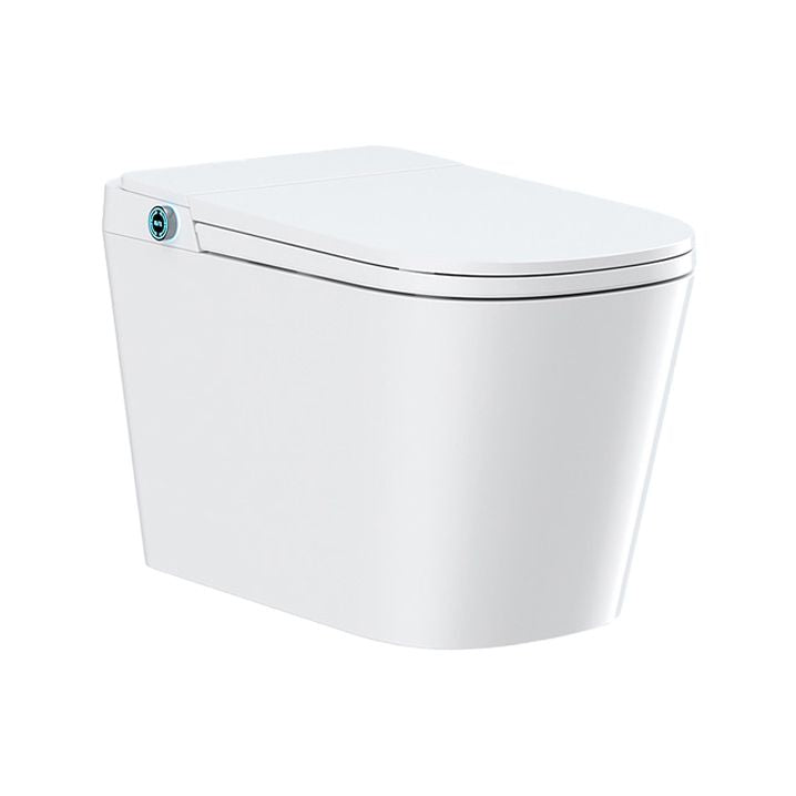 Contemporary Floor Mount Bidet Foot Sensor Elongated White Heated Seat Clearhalo 'Bathroom Remodel & Bathroom Fixtures' 'Bidets' 'Home Improvement' 'home_improvement' 'home_improvement_bidets' 'Toilets & Bidets' 1200x1200_1e181b45-9f1b-47c0-a214-d13b7edf67d9